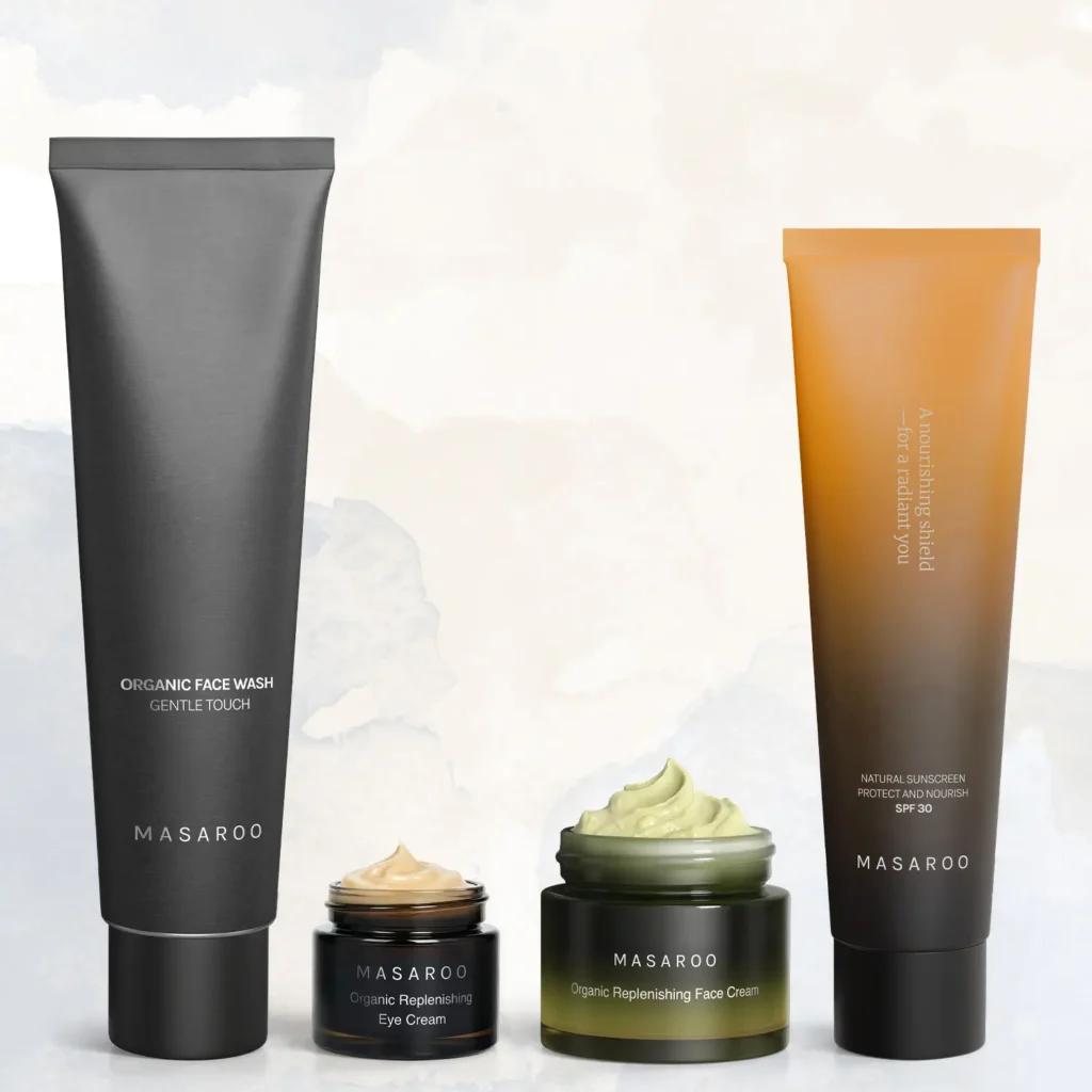 natural skincare set for healthy skin
